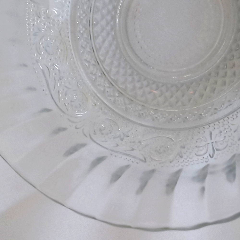 Vtg Etched Glass Bowl - Picture 2 of 5